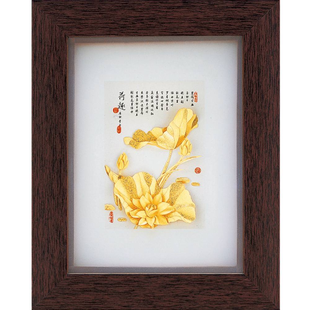 金箔画 纯金古香系列【荷香莲花】