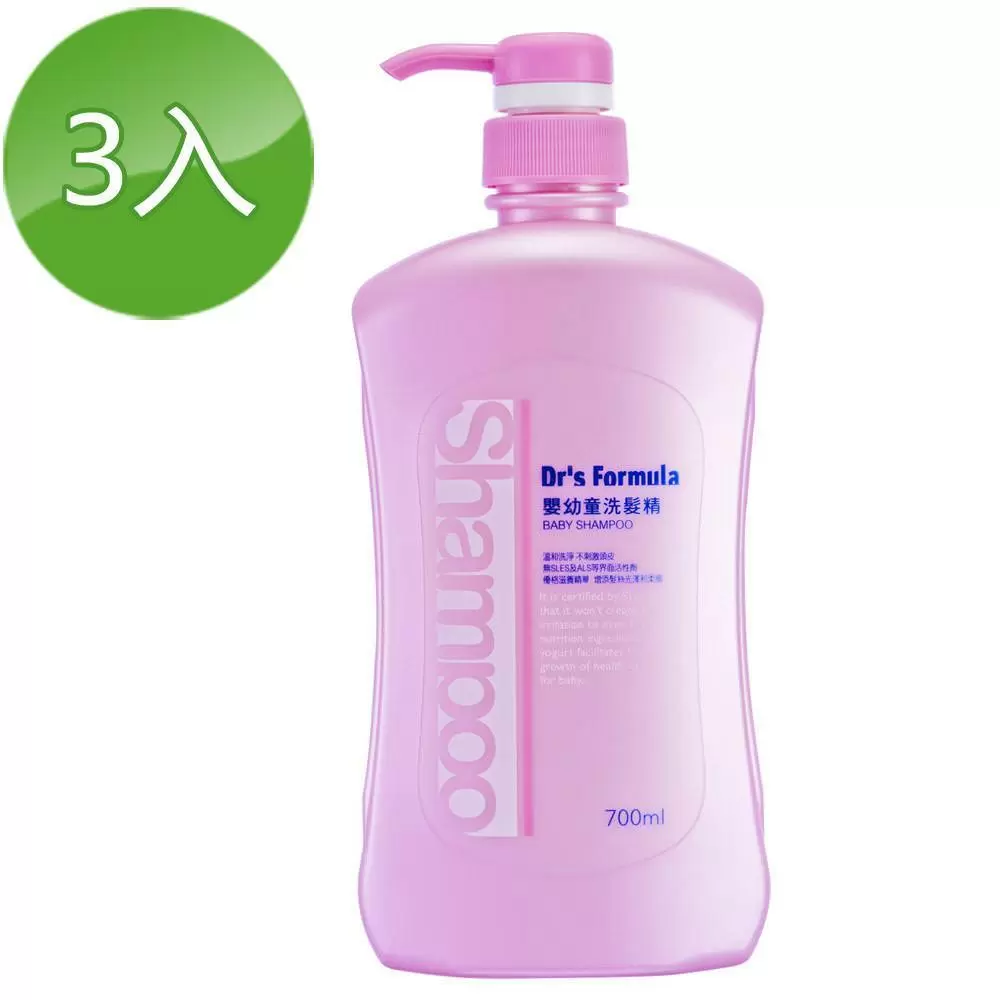 台塑生醫Drs Formula嬰幼童洗髮精700ml(3瓶)