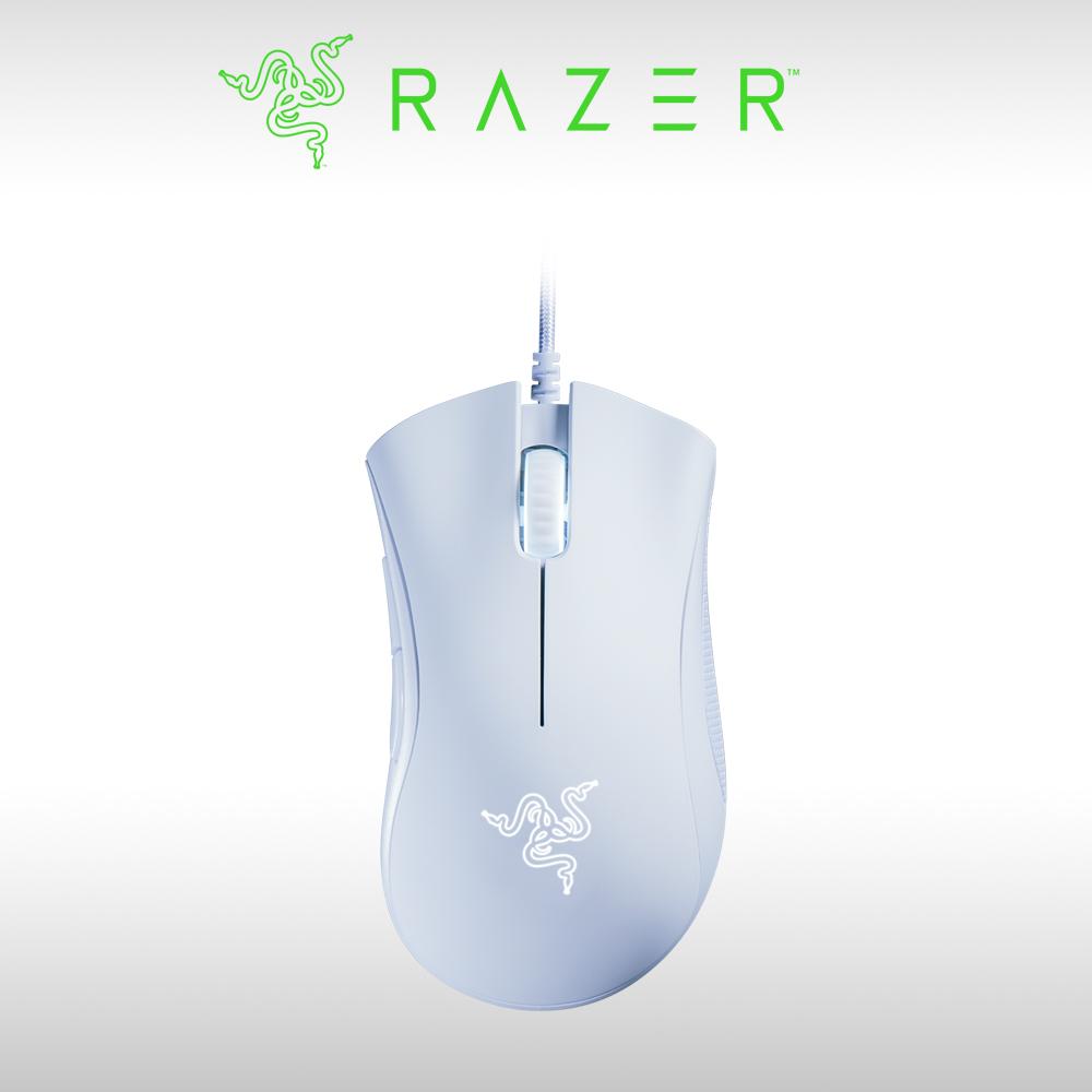 Razer 雷蛇 Deathadder Essential 煉獄蝰蛇標準版電競滑鼠 白 美好購物vivatv電視 線上購物